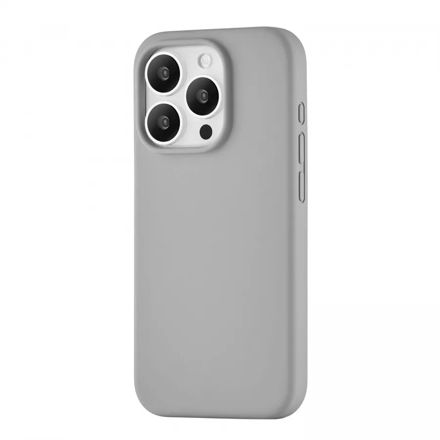 Купить Силиконовый чехол uBear Touch Mag Case для iPhone 15 Pro, серый в Сочи. Вид 1