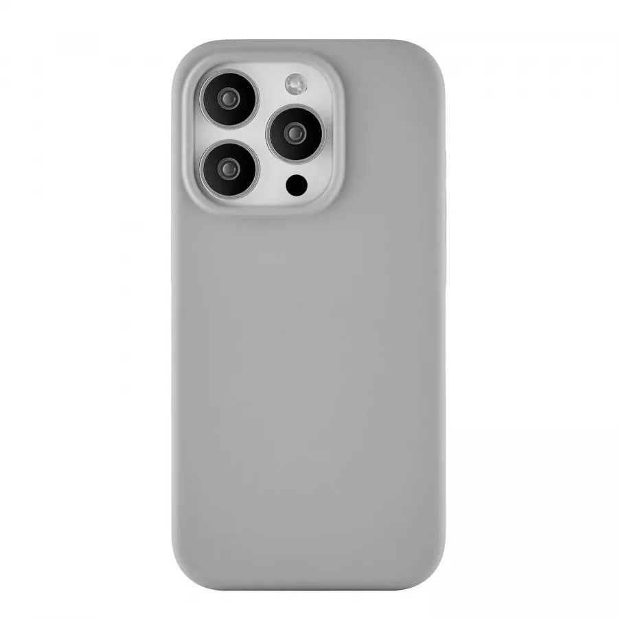 Купить Силиконовый чехол uBear Touch Mag Case для iPhone 15 Pro, серый в Сочи. Вид 2