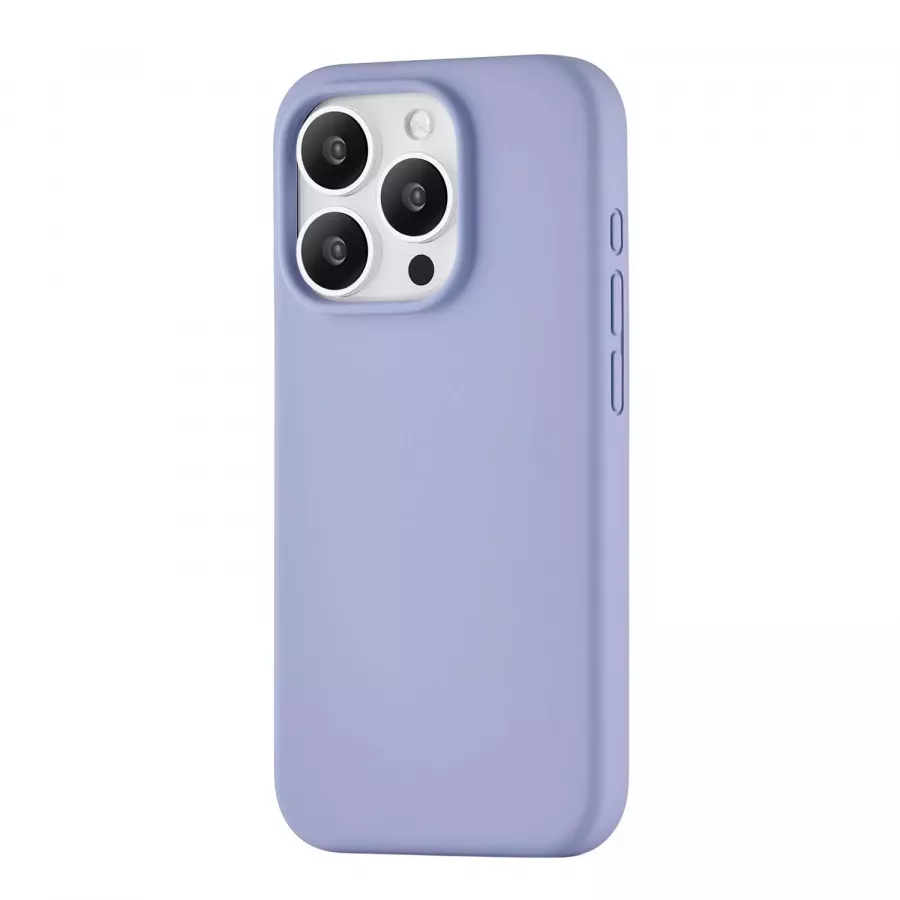 Купить Силиконовый чехол uBear Touch Mag Case для iPhone 15 Pro, лавандовый в Сочи. Вид 1