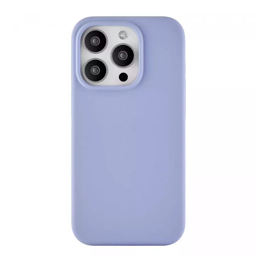 Купить Силиконовый чехол uBear Touch Mag Case для iPhone 15 Pro, лавандовый в Сочи. Вид 2
