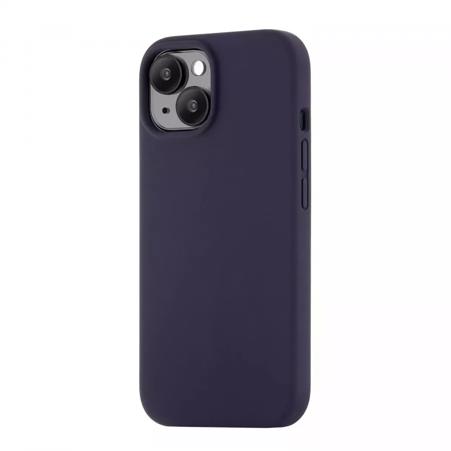 Купить Силиконовый чехол uBear Touch Mag Case для iPhone 15, темно-фиолетовый в Сочи. Вид 1