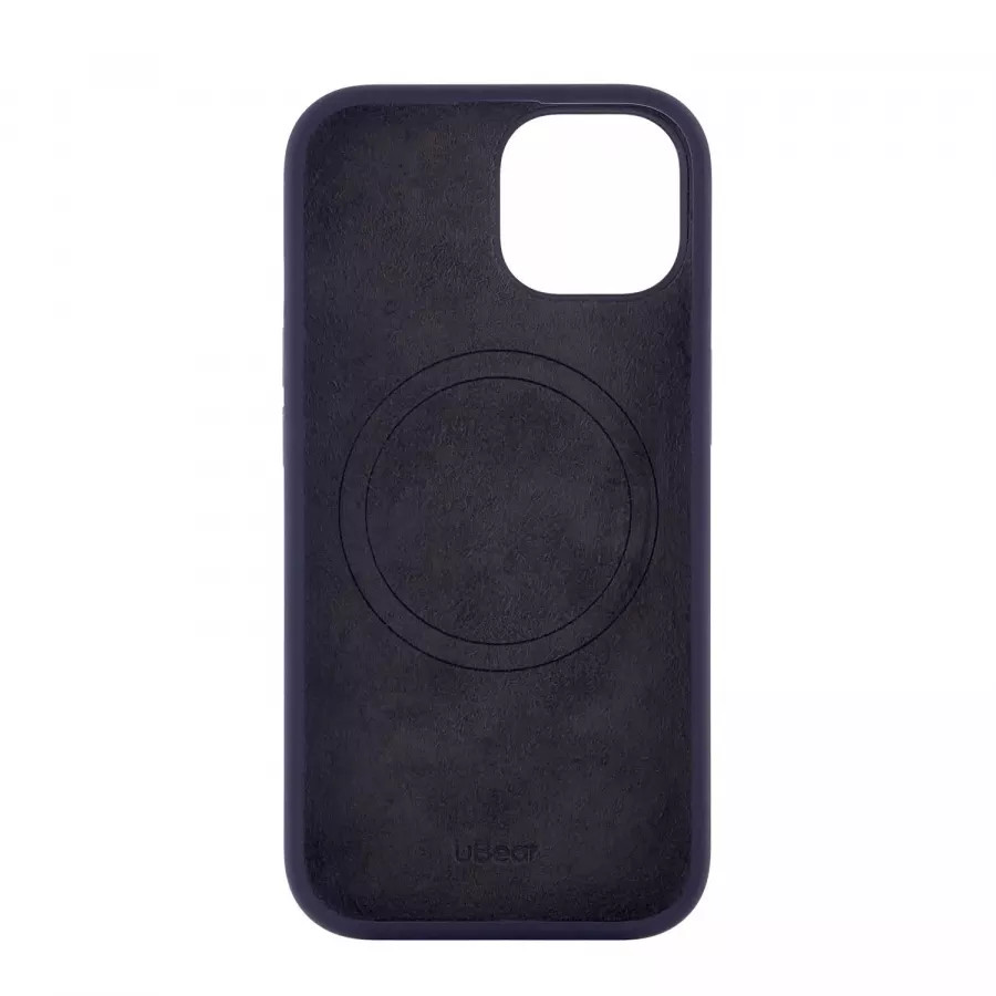 Купить Силиконовый чехол uBear Touch Mag Case для iPhone 15, темно-фиолетовый в Сочи. Вид 3
