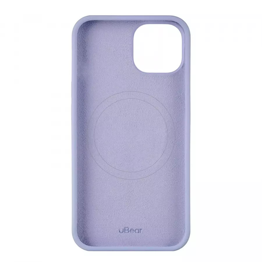Купить Силиконовый чехол uBear Touch Mag Case для iPhone 15, лавандовый в Сочи. Вид 3