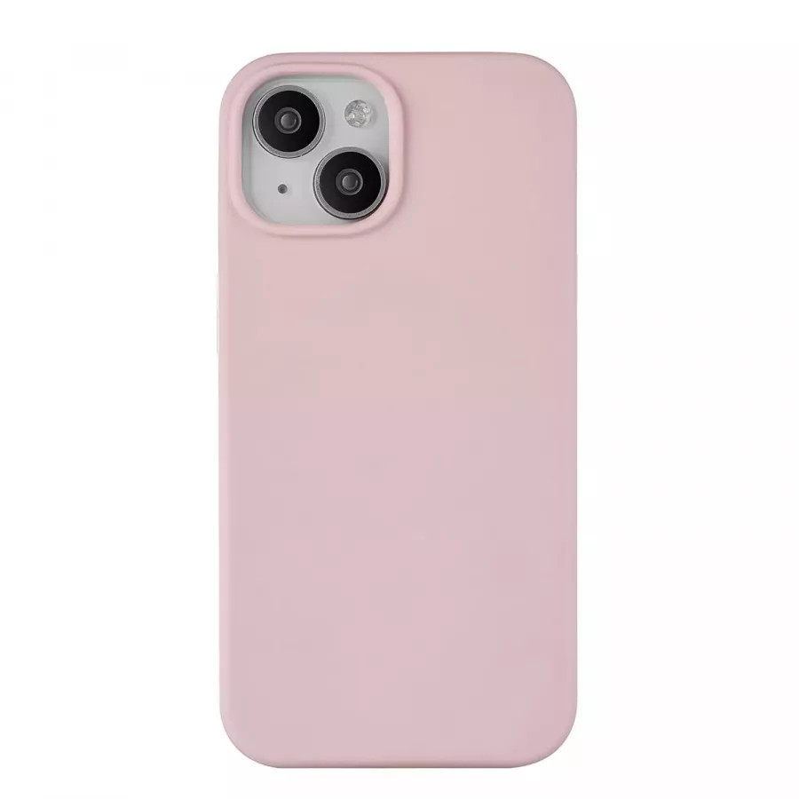 Купить Силиконовый чехол uBear Touch Mag Case для iPhone 15, розовый в Сочи. Вид 2