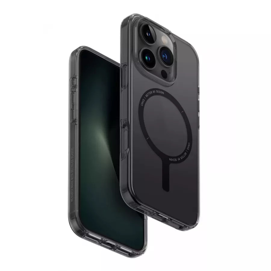Купить Чехол силиконовый Uniq Clario (MagSafe) для iPhone 16 Pro Max, smoke в Сочи. Вид 2