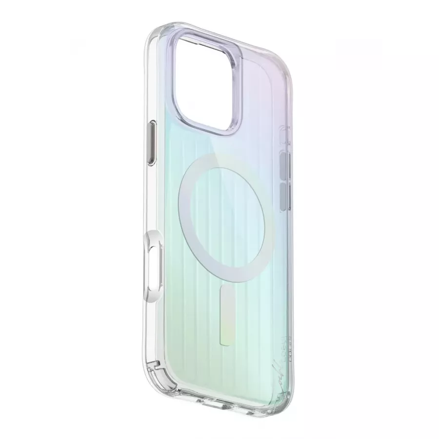 Купить Чехол силиконовый Uniq COEHL Linear Iridescent (MagSafe) для iPhone 16 Pro Max в Сочи. Вид 1