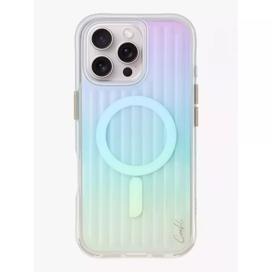 Купить Чехол силиконовый Uniq COEHL Linear Iridescent (MagSafe) для iPhone 16 Pro Max в Сочи. Вид 2