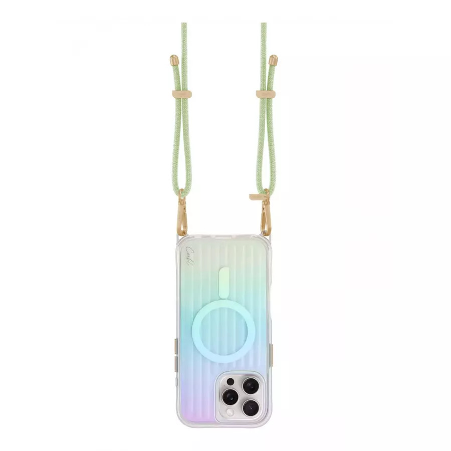 Купить Чехол силиконовый Uniq COEHL Linear Iridescent (MagSafe) для iPhone 16 Pro Max в Сочи. Вид 5