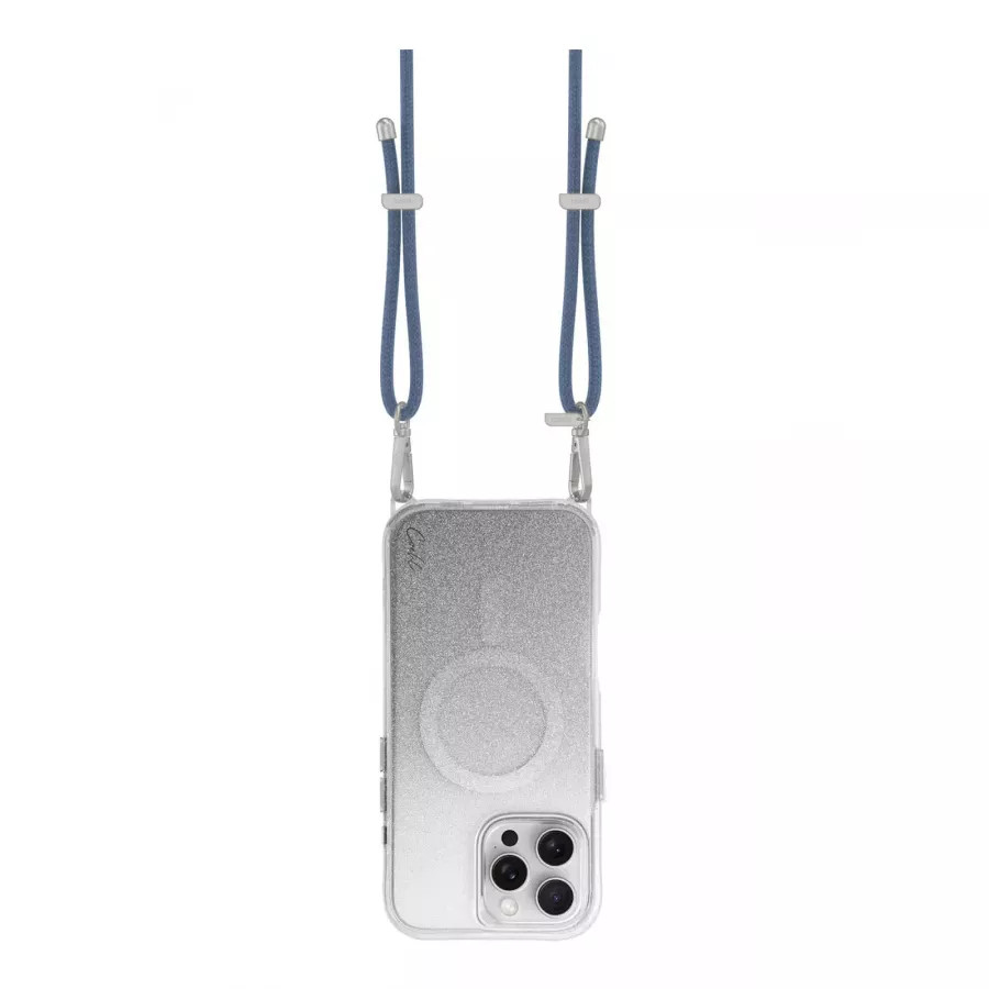 Купить Чехол силиконовый Uniq COEHL Lumino (MagSafe) для iPhone 16 Pro Max, sparkling silver в Сочи. Вид 5