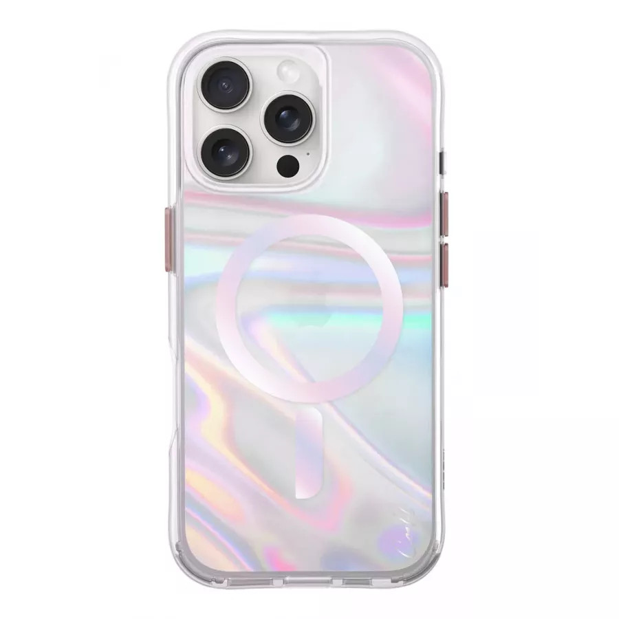 Купить Чехол силиконовый Uniq COEHL Savon Bubble Prism (MagSafe) для iPhone 16 Pro Max в Сочи. Вид 2