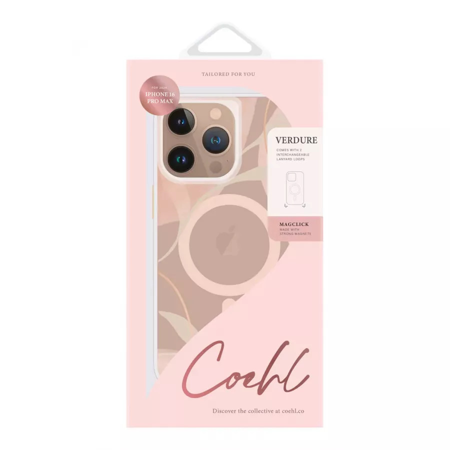 Купить Чехол силиконовый Uniq COEHL Verdure Spring Blossom (MagSafe) для iPhone 16 Pro Max в Сочи. Вид 7