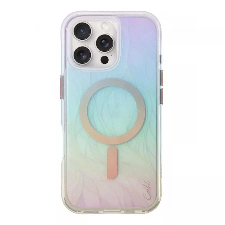 Купить Чехол силиконовый Uniq COEHL Willow Iridescent (MagSafe) для iPhone 16 Pro Max в Сочи. Вид 2