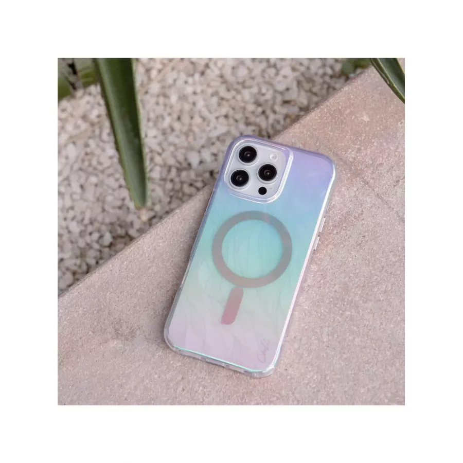 Купить Чехол силиконовый Uniq COEHL Willow Iridescent (MagSafe) для iPhone 16 Pro Max в Сочи. Вид 6