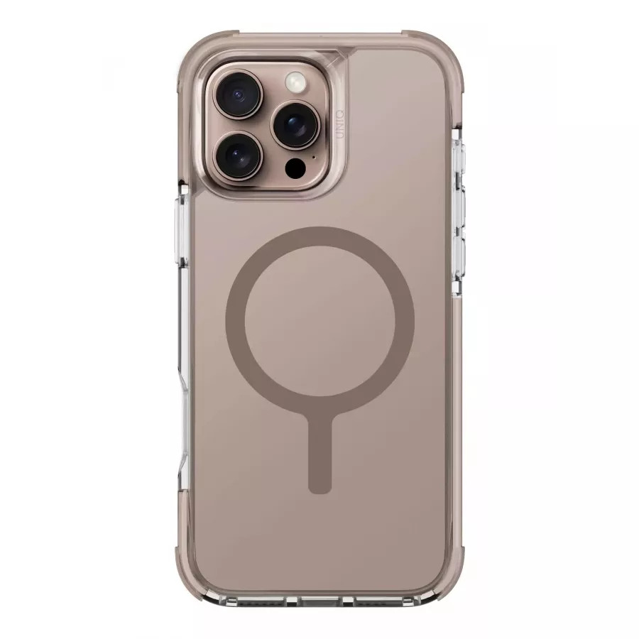 Купить Чехол силиконовый Uniq Combat (MagSafe) для iPhone 16 Pro Max, taupe gold в Сочи. Вид 2