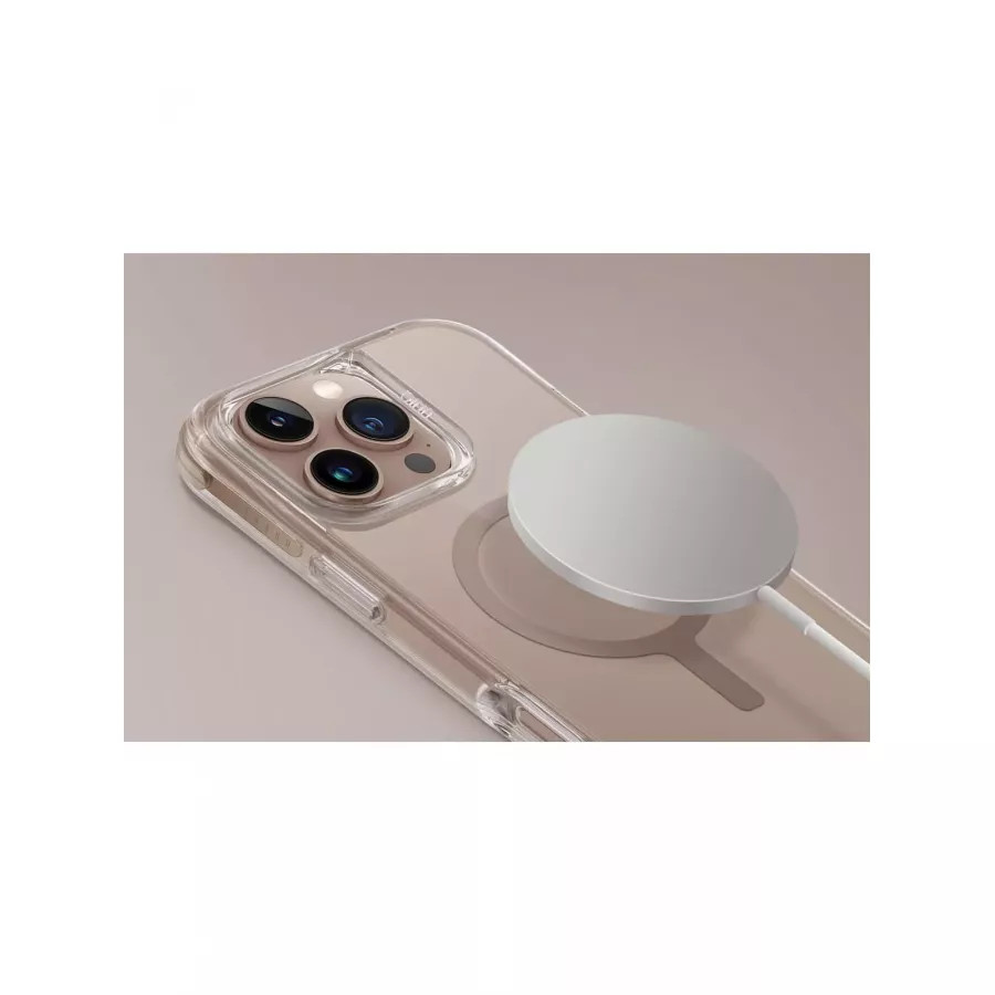 Купить Чехол силиконовый Uniq Combat (MagSafe) для iPhone 16 Pro Max, taupe gold в Сочи. Вид 4