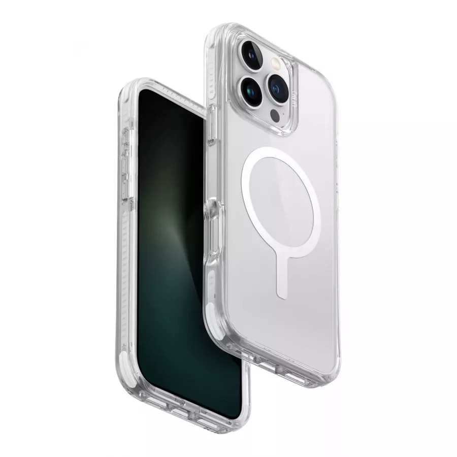 Купить Чехол силиконовый Uniq Combat (MagSafe) для iPhone 16 Pro Max, lume-white в Сочи. Вид 3