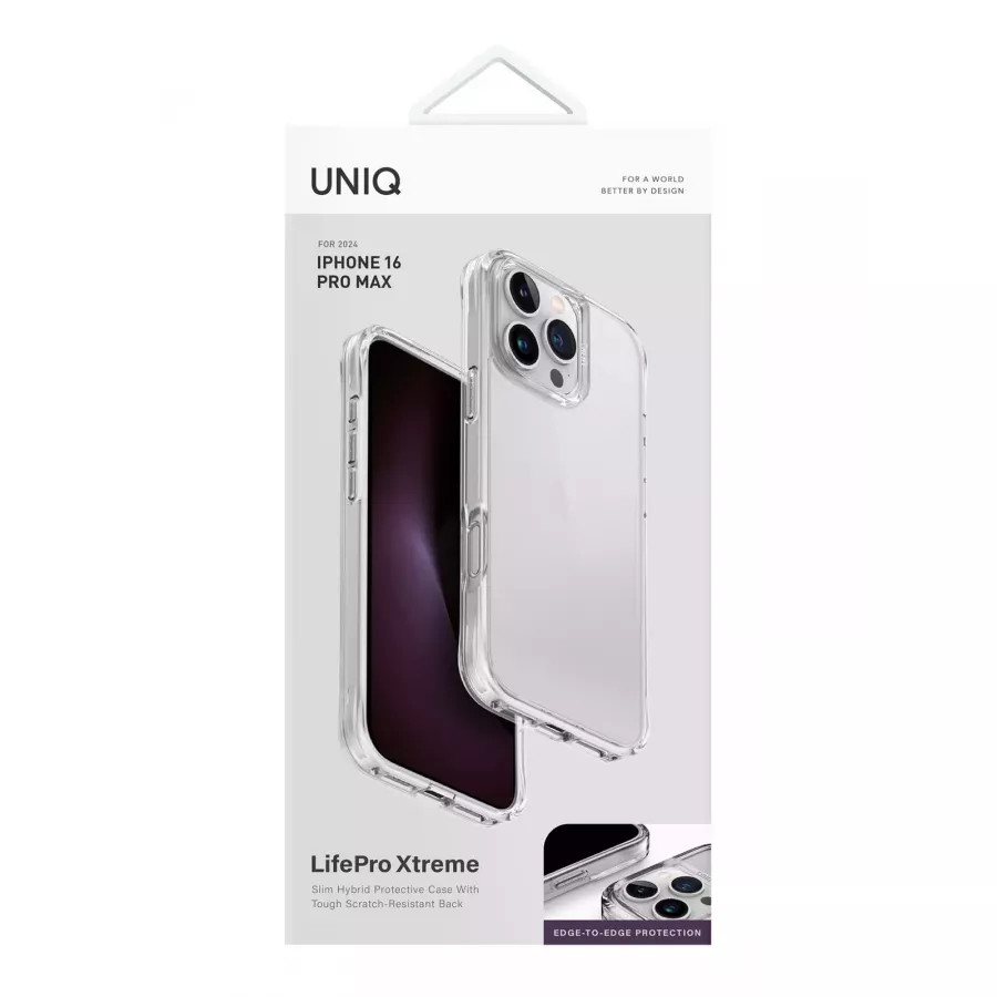 Купить Чехол силиконовый Uniq Lifepro Xtreme для iPhone 16 Pro Max, прозрачный в Сочи. Вид 4