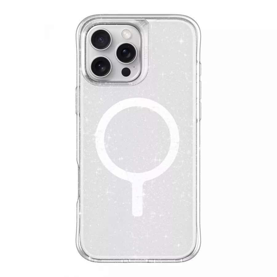 Купить Чехол силиконовый Uniq Lifepro Xtreme Tinsel (MagSafe) для iPhone 16 Pro Max, прозрачный в Сочи. Вид 1