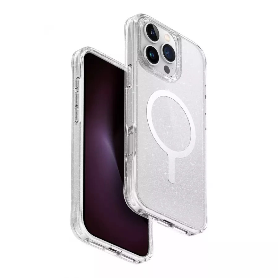 Купить Чехол силиконовый Uniq Lifepro Xtreme Tinsel (MagSafe) для iPhone 16 Pro Max, прозрачный в Сочи. Вид 3