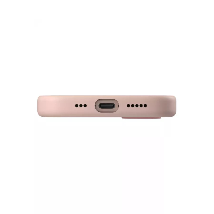 Купить Чехол силиконовый Uniq LINO (MagSafe) для iPhone 16 Pro Max, розовый в Сочи. Вид 4