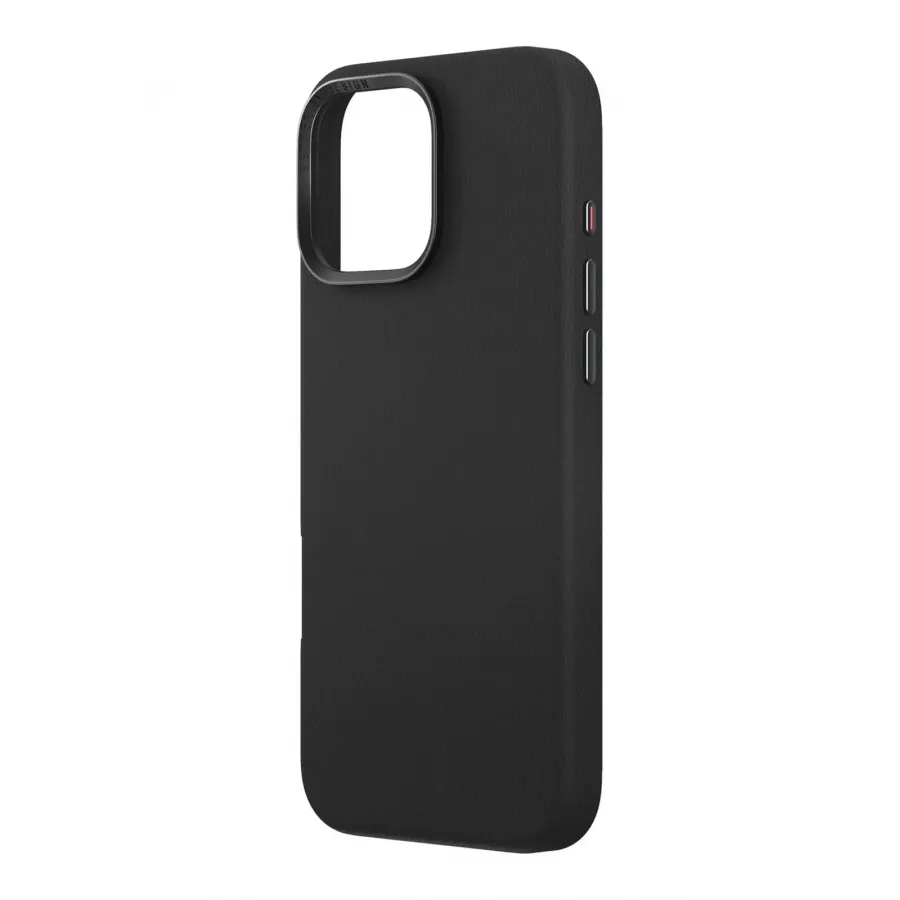 Купить Чехол кожаный Uniq Lyden (MagSafe) для iPhone 16 Pro Max, черный в Сочи. Вид 1