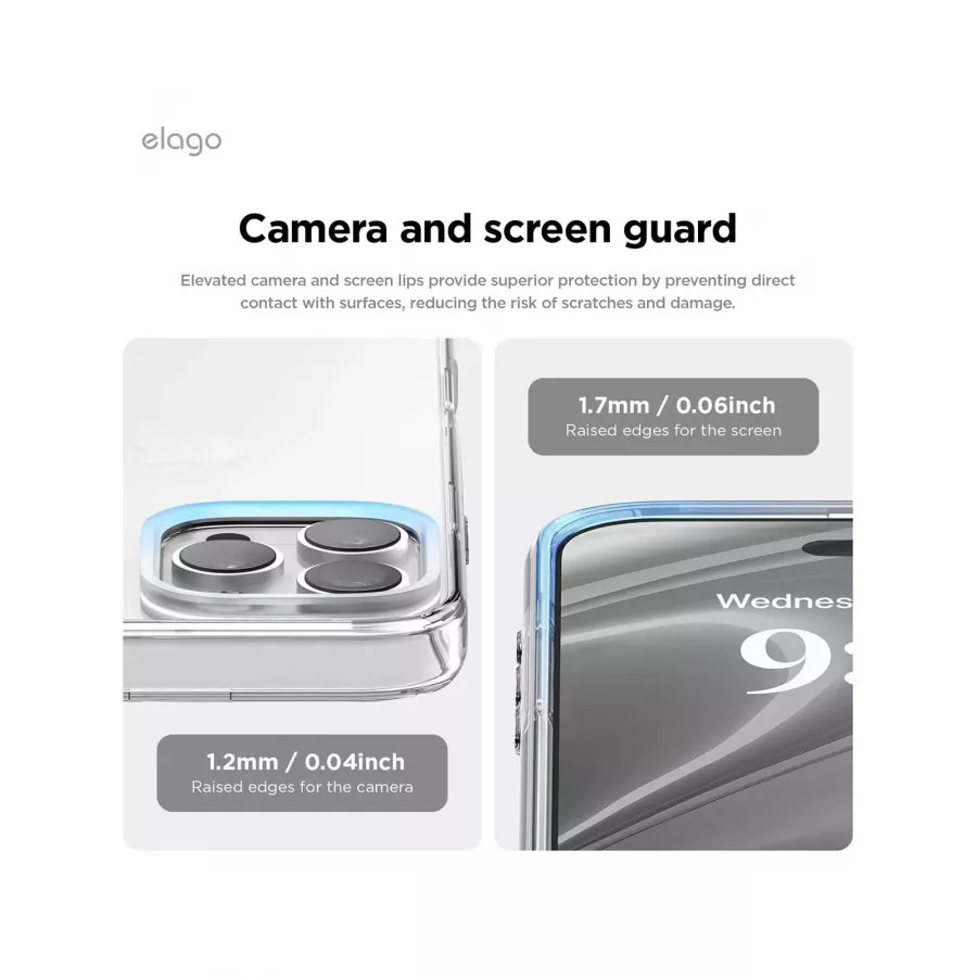 Купить Чехол силиконовый Elago Hybrid (pc/tpu) для iPhone 16 Pro, clear в Сочи. Вид 2