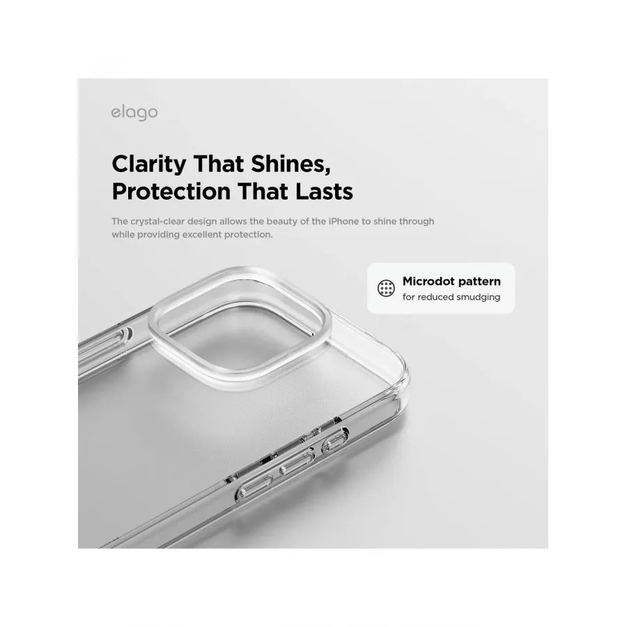 Купить Чехол силиконовый Elago Hybrid (pc/tpu) для iPhone 16 Pro, clear в Сочи. Вид 4