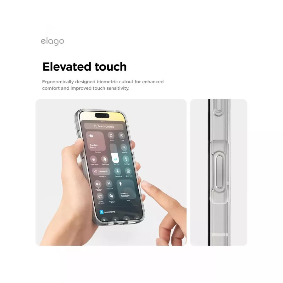 Купить Чехол силиконовый Elago Hybrid (pc/tpu) для iPhone 16 Pro, clear в Сочи. Вид 5