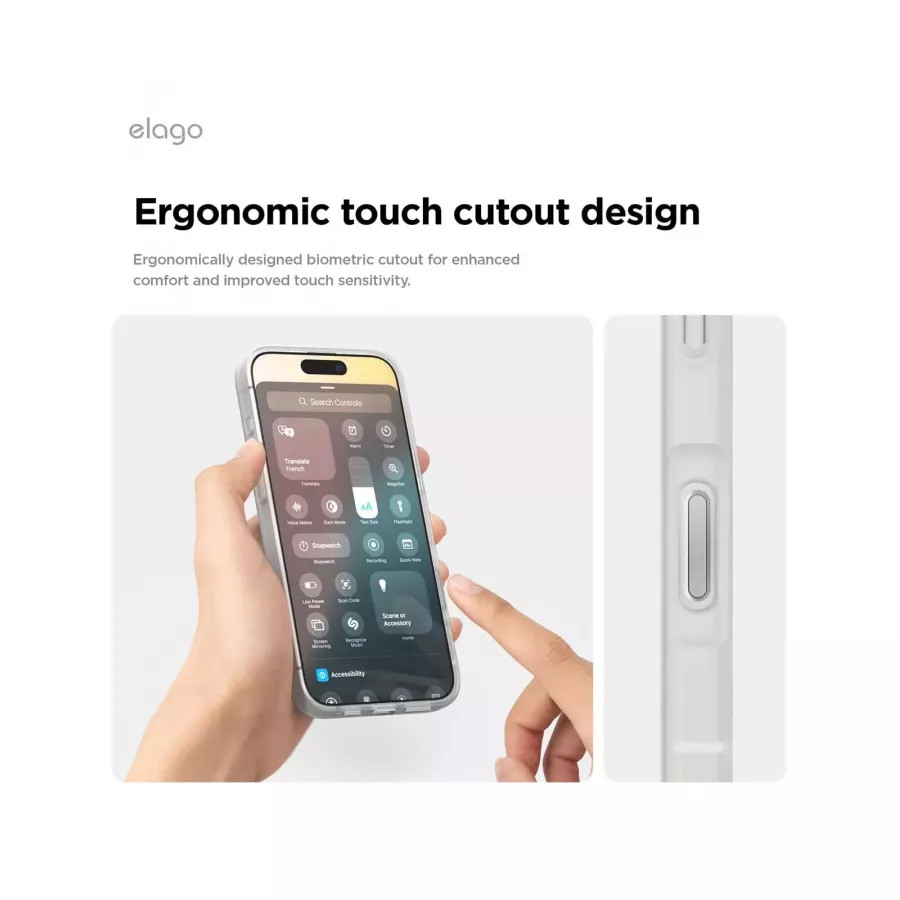 Купить Чехол силиконовый Elago Hybrid (MagSafe) (pc/tpu) для iPhone 16 Pro, clear в Сочи. Вид 6