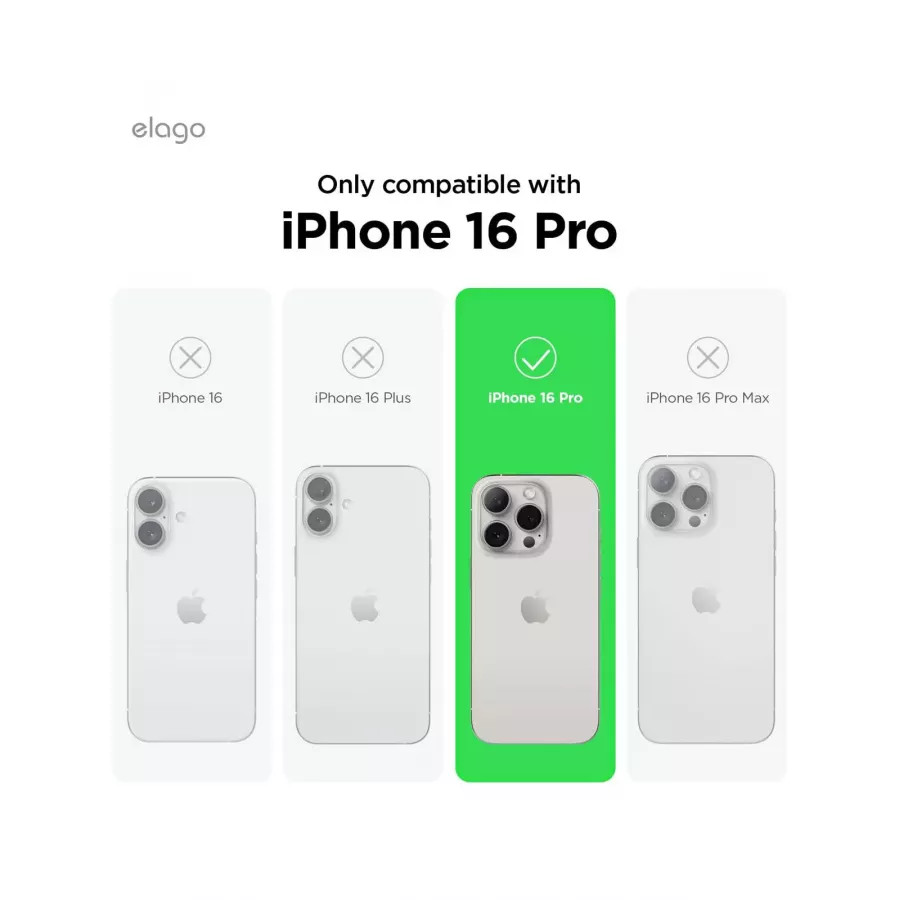Купить Чехол силиконовый Elago Hybrid (MagSafe) (pc/tpu) для iPhone 16 Pro, clear в Сочи. Вид 8