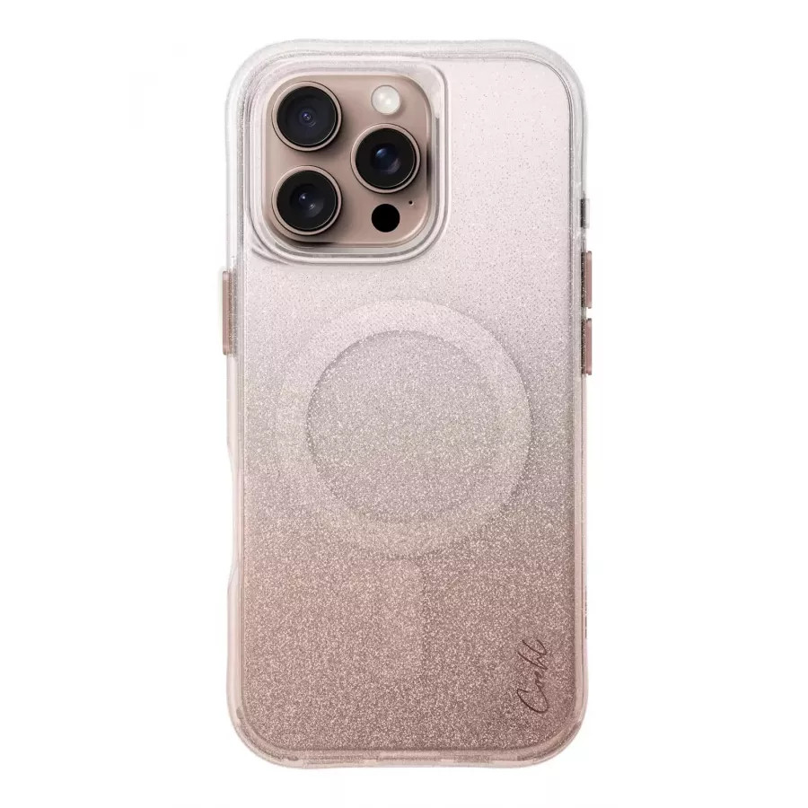 Купить Чехол силиконовый Uniq COEHL Lumino (MagSafe) для iPhone 16 Pro, rose gold в Сочи. Вид 2