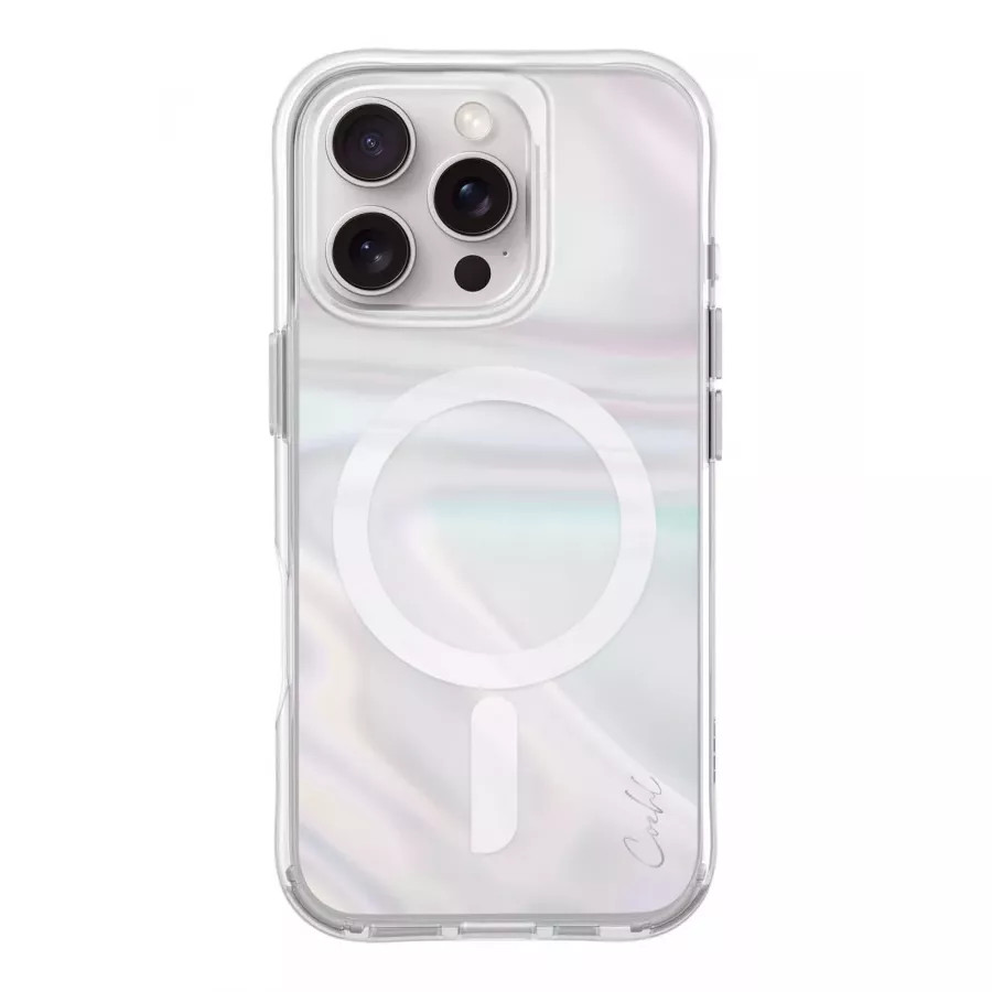 Купить Чехол силиконовый Uniq COEHL Savon Bubble Prism (MagSafe) для iPhone 16 Pro в Сочи. Вид 2