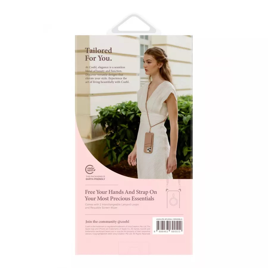 Купить Чехол силиконовый Uniq COEHL Verdure Spring Blossom (MagSafe) для iPhone 16 Pro в Сочи. Вид 8