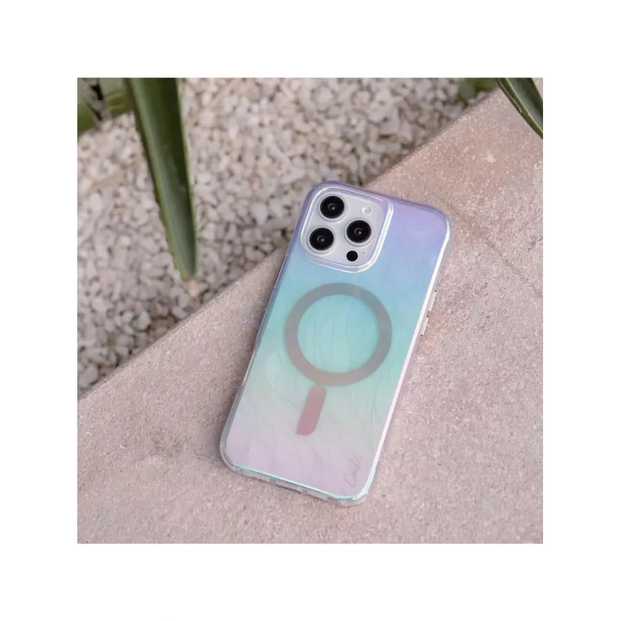 Купить Чехол силиконовый Uniq COEHL Willow Iridescent (MagSafe) для iPhone 16 Pro в Сочи. Вид 6
