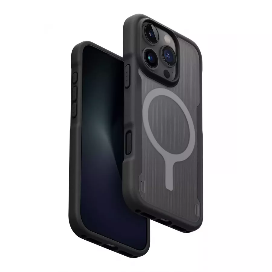 Купить Чехол силиконовый Uniq Combat Active (MagSafe) для iPhone 16 Pro, charcoal black в Сочи. Вид 1