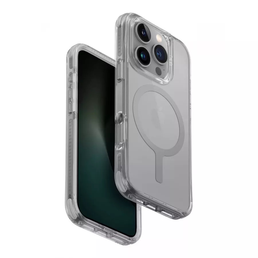 Купить Чехол силиконовый Uniq Combat (MagSafe) для iPhone 16 Pro, stone grey в Сочи. Вид 3