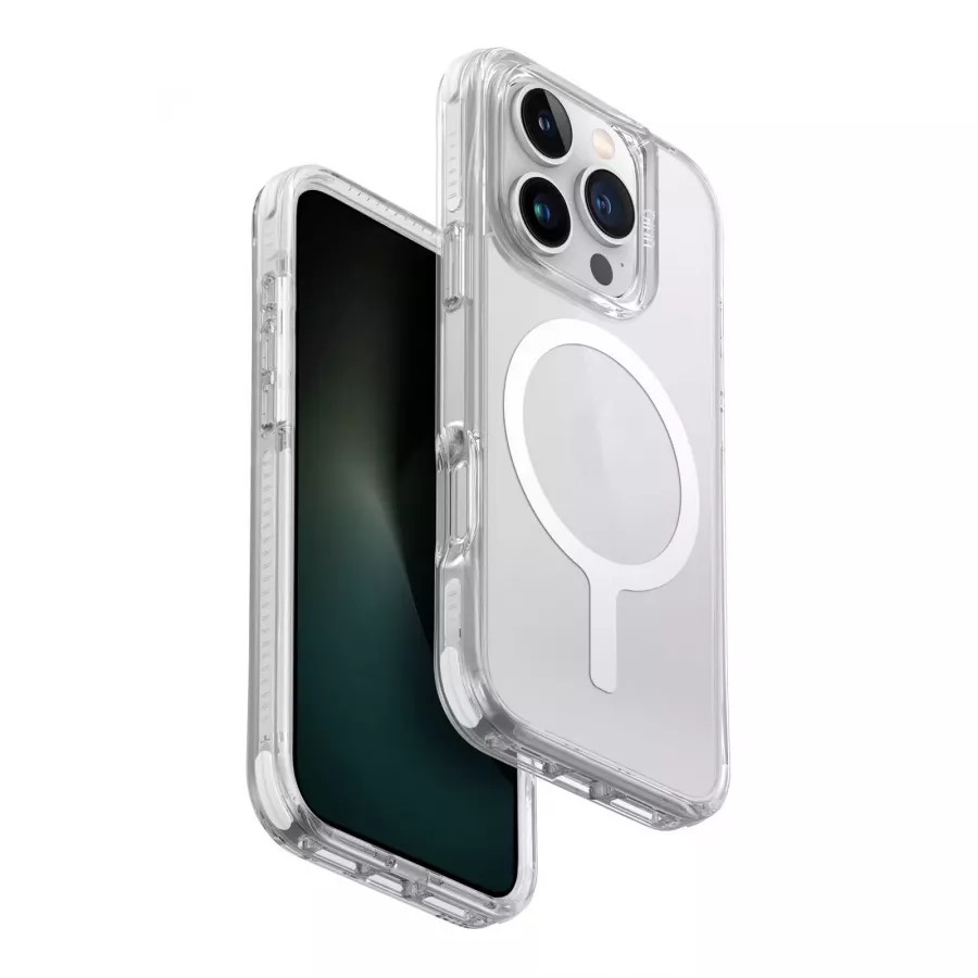 Купить Чехол силиконовый Uniq Combat (MagSafe) для iPhone 16 Pro, lume-white в Сочи. Вид 3