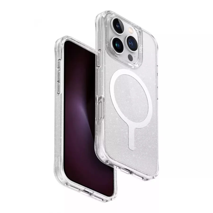 Купить Чехол силиконовый Uniq Lifepro Xtreme Tinsel (MagSafe) для iPhone 16 Pro, прозрачный в Сочи. Вид 3