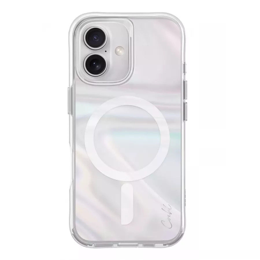 Купить Чехол силиконовый Uniq COEHL Savon Bubble Prism (MagSafe) для iPhone 16, прозрачный в Сочи. Вид 2