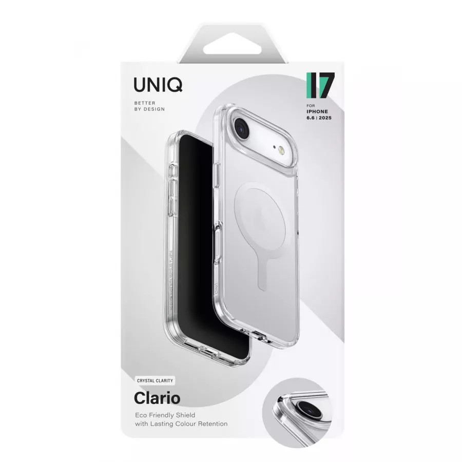 Купить Чехол силиконовый Uniq Clario (MagSafe) для iPhone Air, lucent clear в Сочи. Вид 6