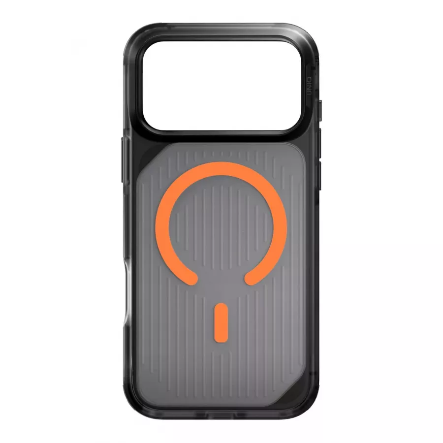 Купить Чехол силиконовый Uniq Combat Active (MagSafe) для iPhone 17 Pro Max, frost smoke/orange в Сочи. Вид 1