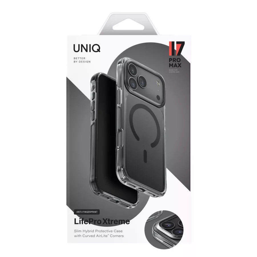 Купить Чехол силиконовый Uniq Lifepro Xtreme AF (MagSafe) для iPhone 17 Pro Max, затемненный в Сочи. Вид 6