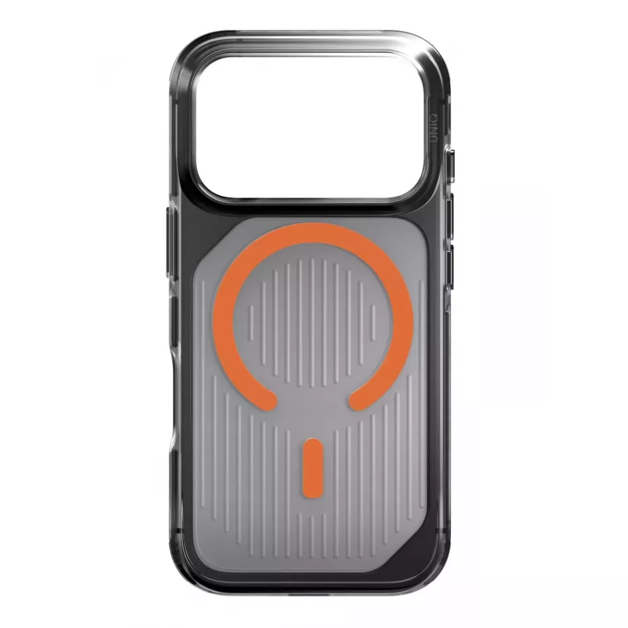Купить Чехол силиконовый Uniq Combat Active (MagSafe) для iPhone 17 Pro, frost smoke/orange в Сочи. Вид 1