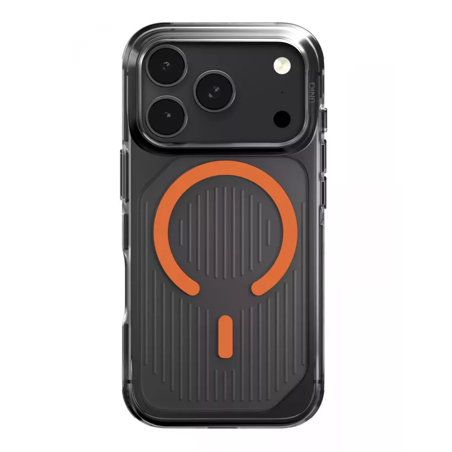 Купить Чехол силиконовый Uniq Combat Active (MagSafe) для iPhone 17 Pro, frost smoke/orange в Сочи. Вид 2