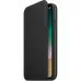 Купить Кожаный чехол Apple Leather Folio для iPhone X - Черный (Black) в Сочи. Вид 2
