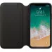 Купить Кожаный чехол Apple Leather Folio для iPhone X - Черный (Black) в Сочи. Вид 3