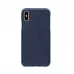 Купить Чехол Natural Cow Hermes Leather Case для iPhone X/XS - Темно-синий (Dark Blue) в Сочи. Вид 2