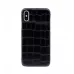 Купить Чехол Croco Leather Case для iPhone X/XS - Черный (Black) Матовый в Сочи. Вид 2