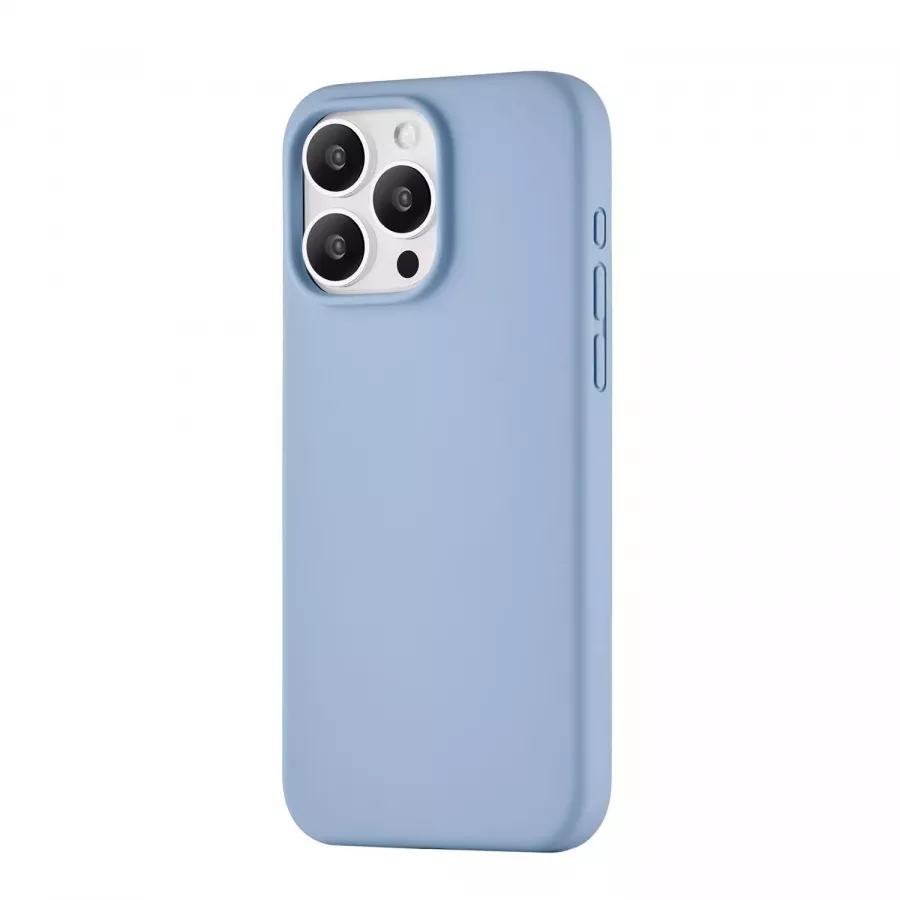 Купить Силиконовый чехол uBear Touch Mag Case для iPhone 15 Pro Max, голубой в Сочи. Вид 1