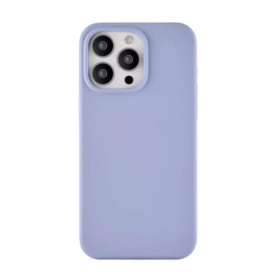 Купить Силиконовый чехол uBear Touch Mag Case для iPhone 15 Pro Max, лавандовый в Сочи. Вид 2